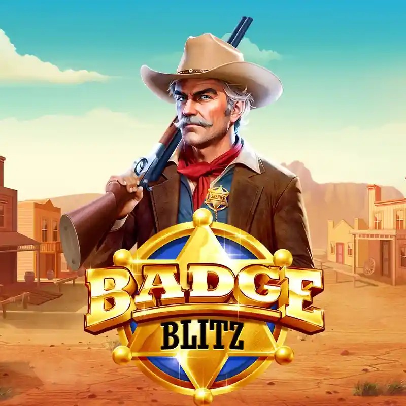 Badge Blitz logo by Pragmatic Play Rollxo Casino