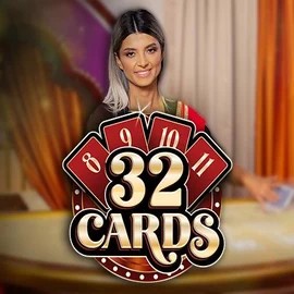 32 Cards slot visual from Ezugi available on rollxos.ca