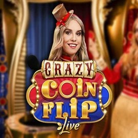 Crazy Coin Flip logo – Live Casino by Evolution at Rollxo Casino